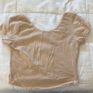 Tan crop top